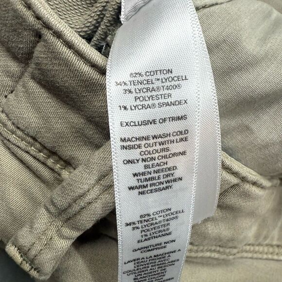 DU/ER No Sweat Slim Pants Men's 34 X 30 Khaki Five Pocket Cotton Lyocell Stretch - Picture 11 of 14